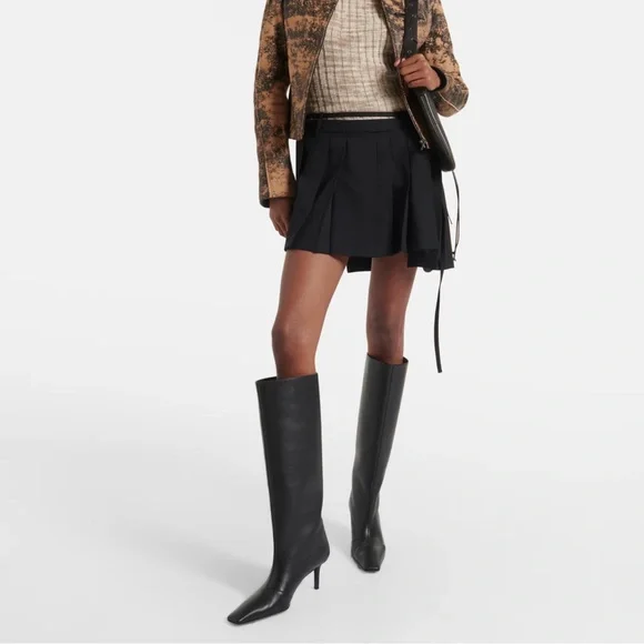 Acne Studios Bezither Leather Knee-High Boots size 37 - Picture 2 of 16